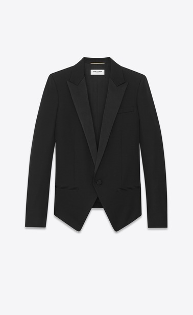 tuxedo spencer jacket in grain de poudre Saint Laurent
